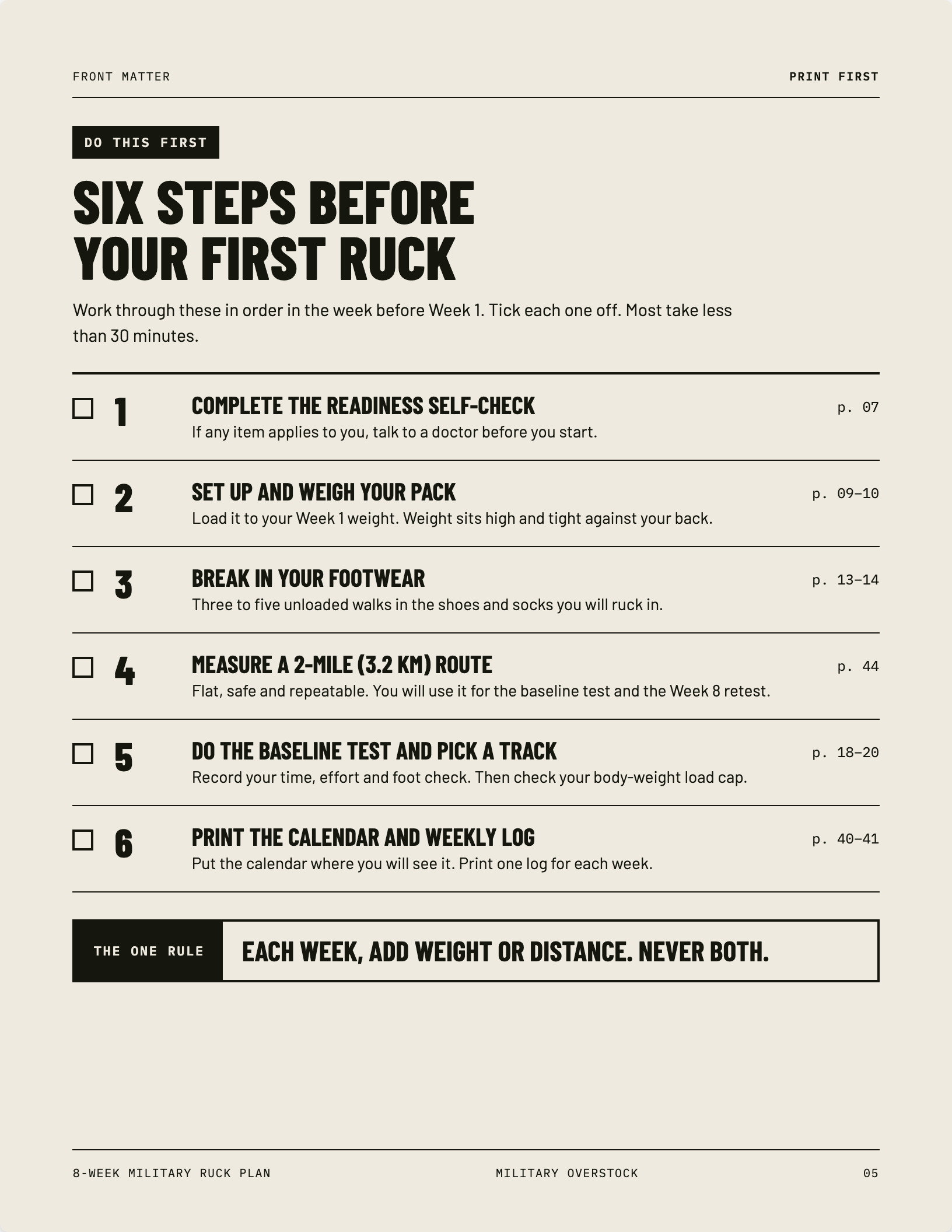 Do This First page