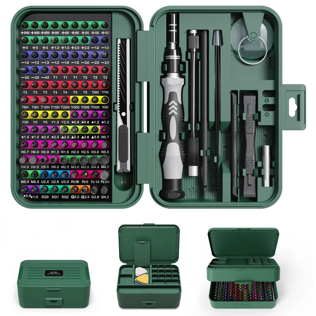 BattleGear™ 132-in-1 Precision Screwdriver Set - Tactical Repair Tool Kit with Magnetic Bits