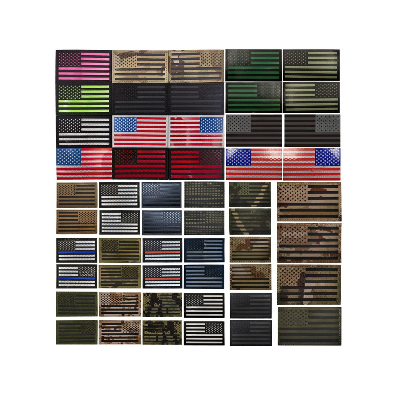 IR Tactical Flag Patch – Infrared U.S. Reflective Patch