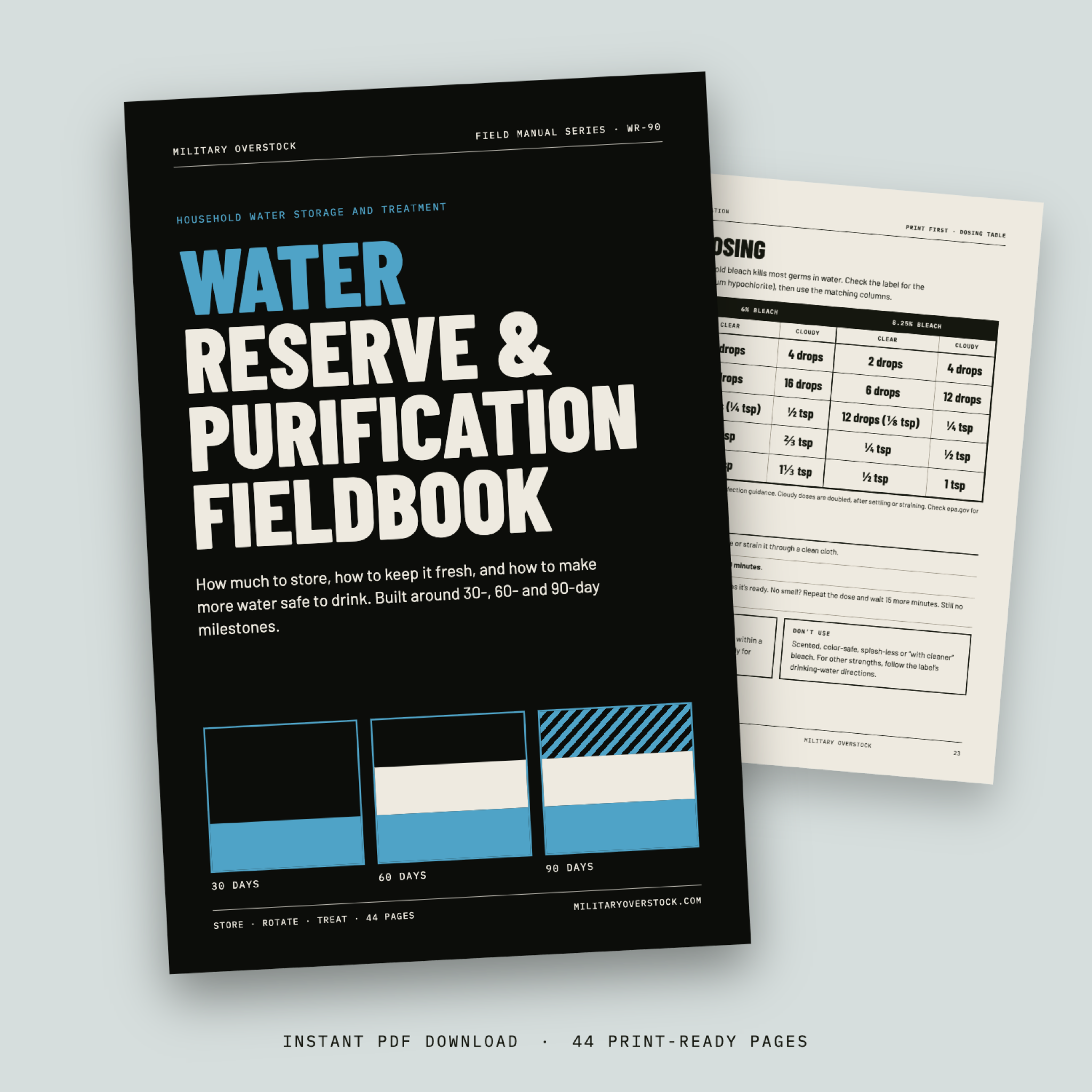 Water Reserve & Purification Fieldbook