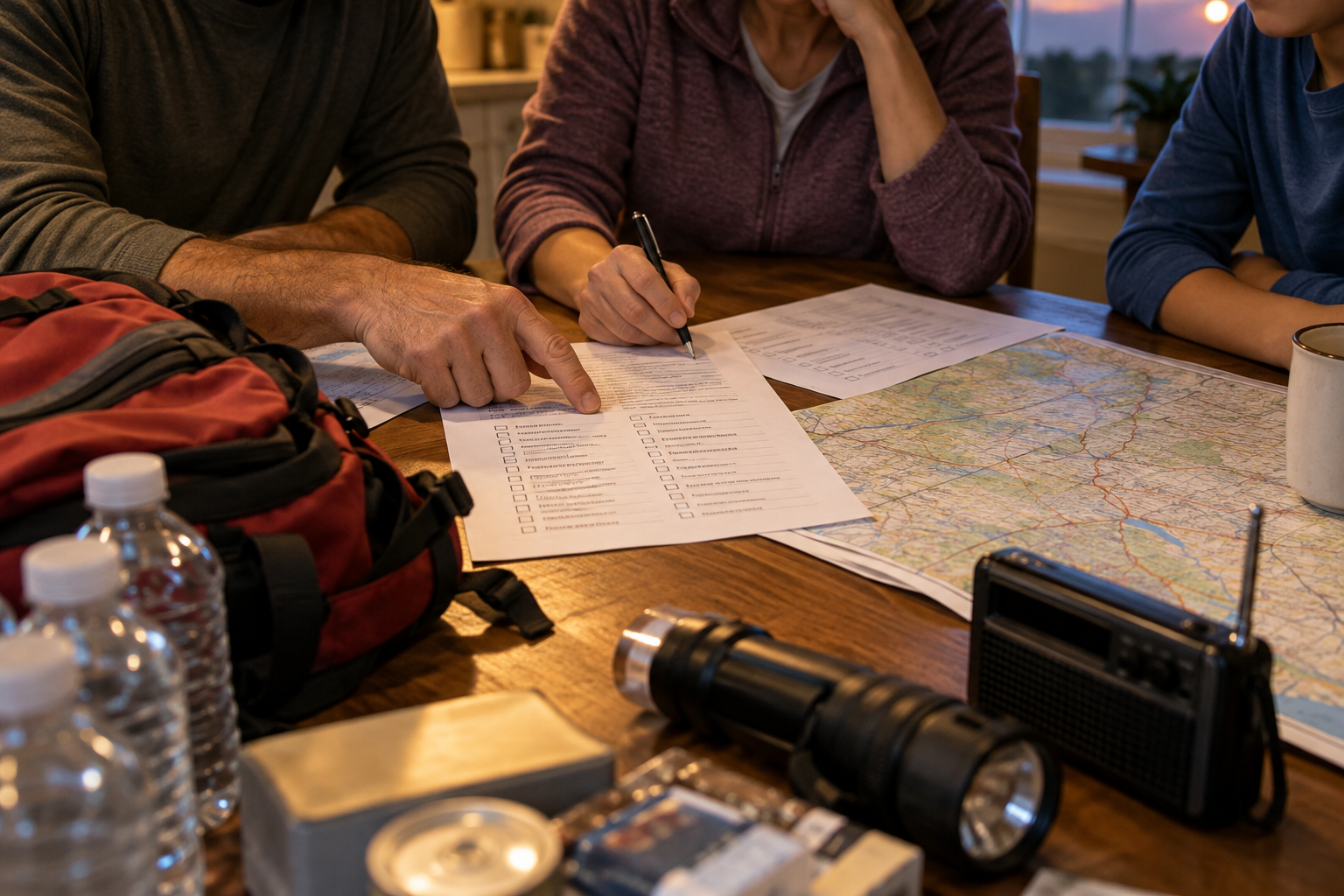 People using a Field Manual worksheet