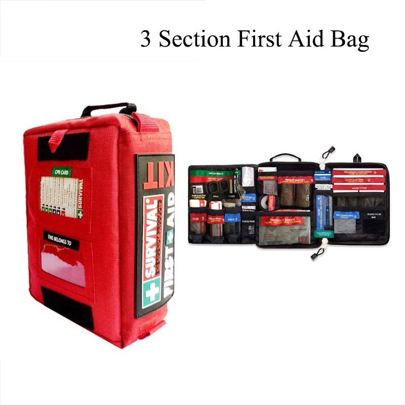 The Survivor First Aid Medical Kit + Waterproof Bag - Military Overstock