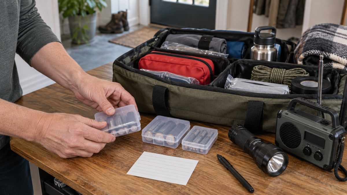 How to Organize Batteries in an Emergency Kit