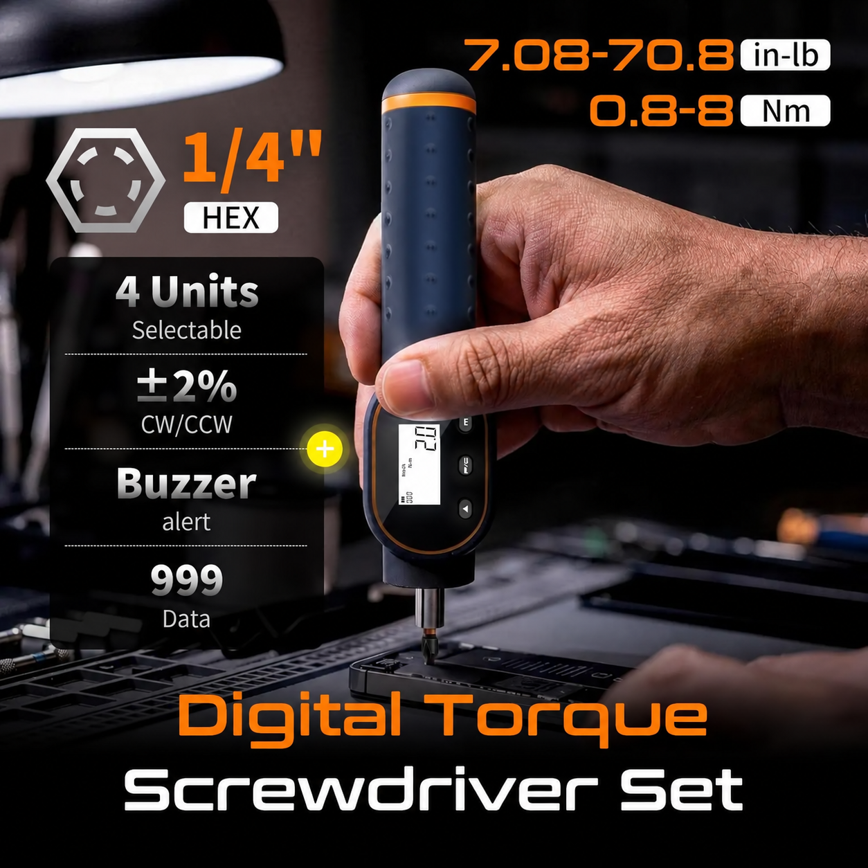 BattleGear™ - Digital Torque Screwdriver - Precision Optics & Mount Tool
