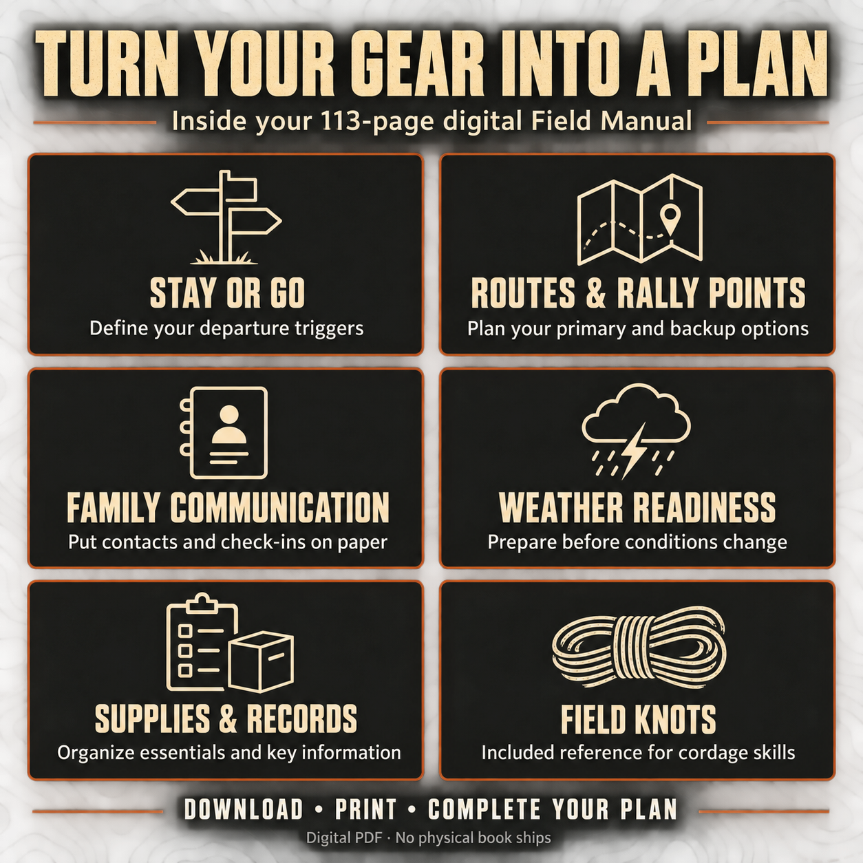 The Bug-Out Field Manual — Emergency Preparedness Plan