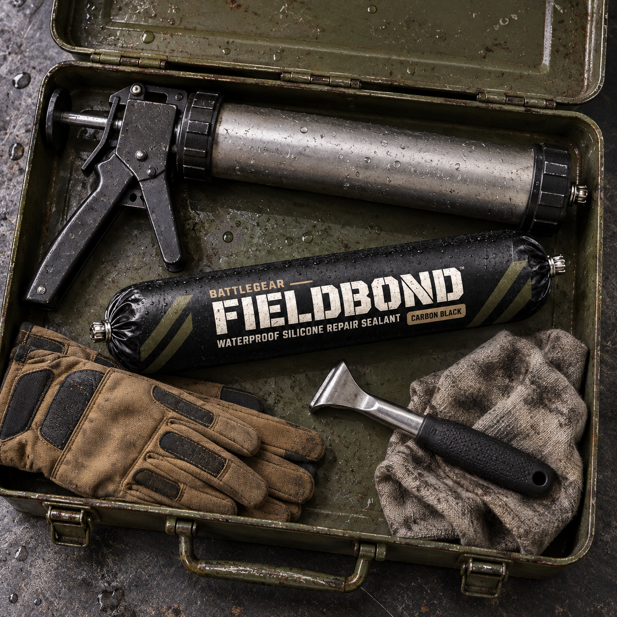 BattleGear™ FieldBond Waterproof Silicone Repair Sealant - All-Weather Field Repair Tube