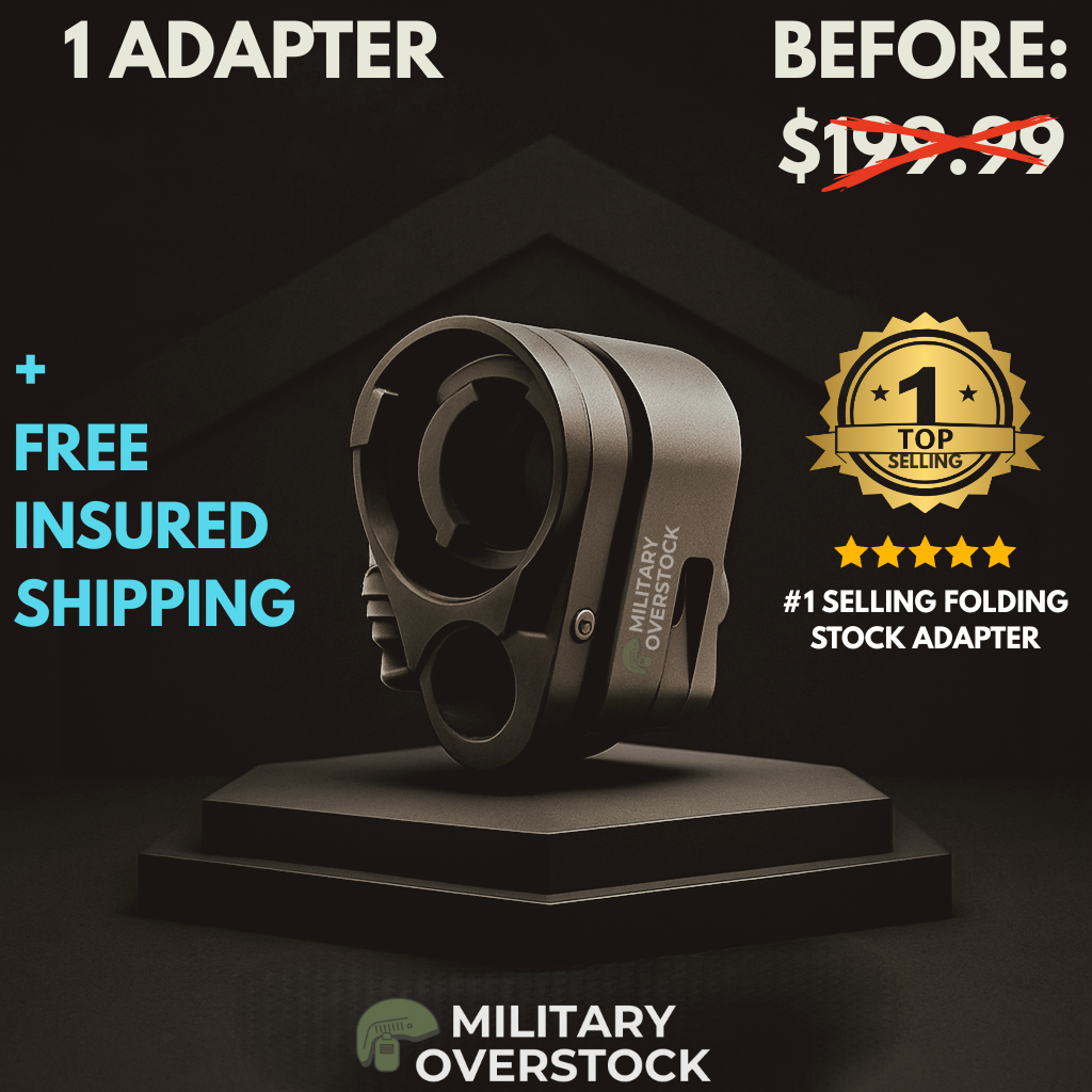 AR folding stock adapter product card with free insured shipping