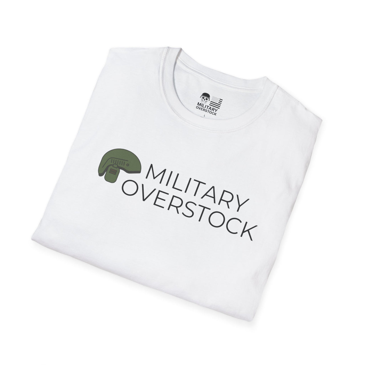 Military Overstock™ Logo T-Shirt – Softstyle Comfort. Hardline Attitude.