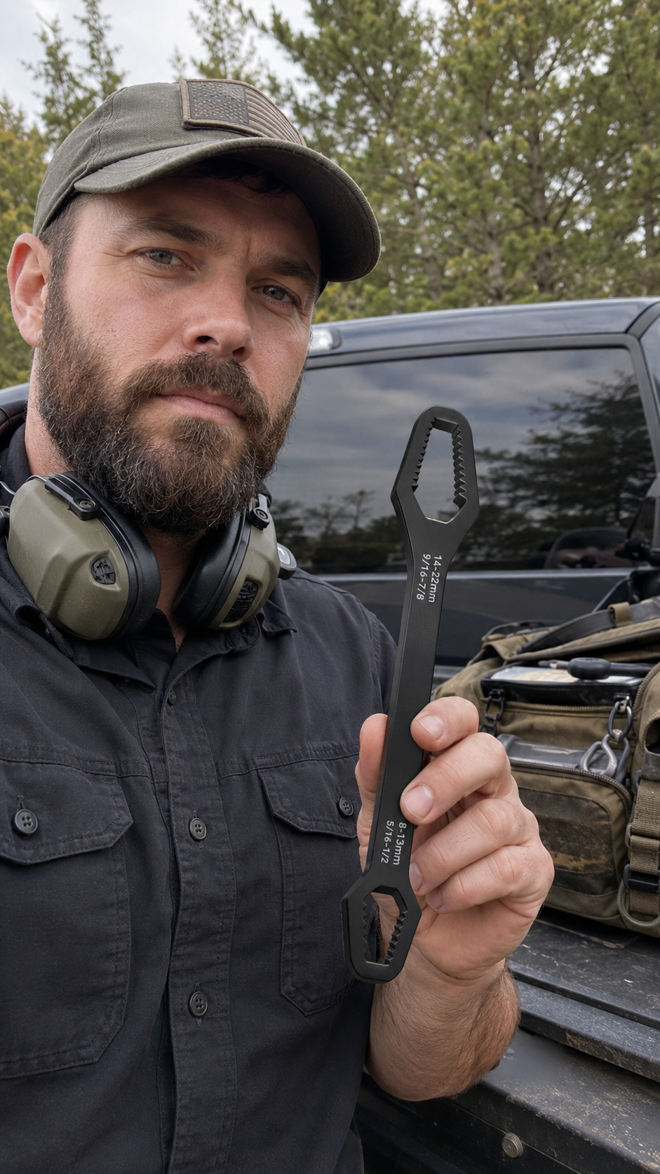 BattleGear™ Universal Double-Headed Self-Tightening Wrench Set - Tactical Adjustable Wrench