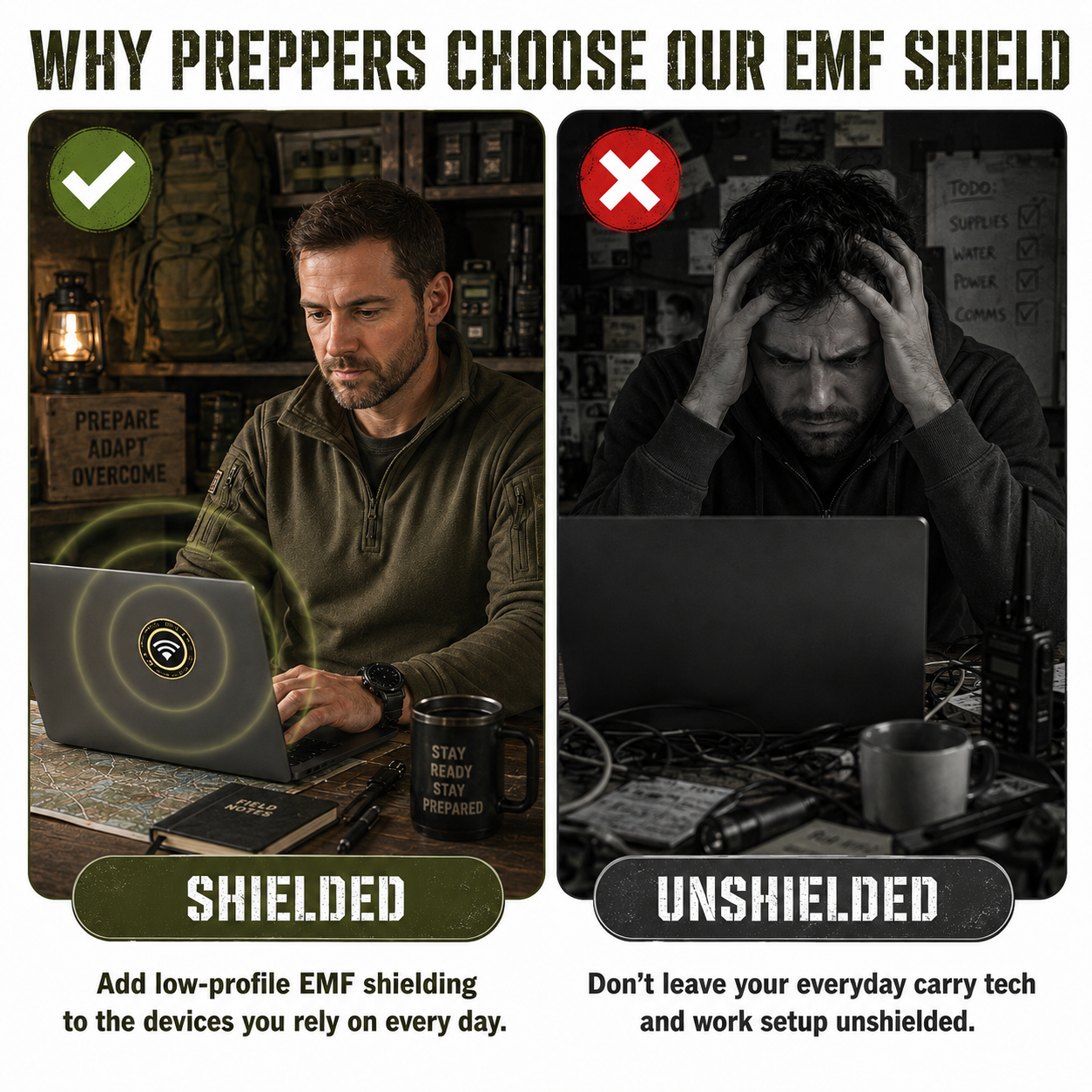 BattleGear™ - EMF Shield Sticker 12-Pack - Phone & Device Protection Patch