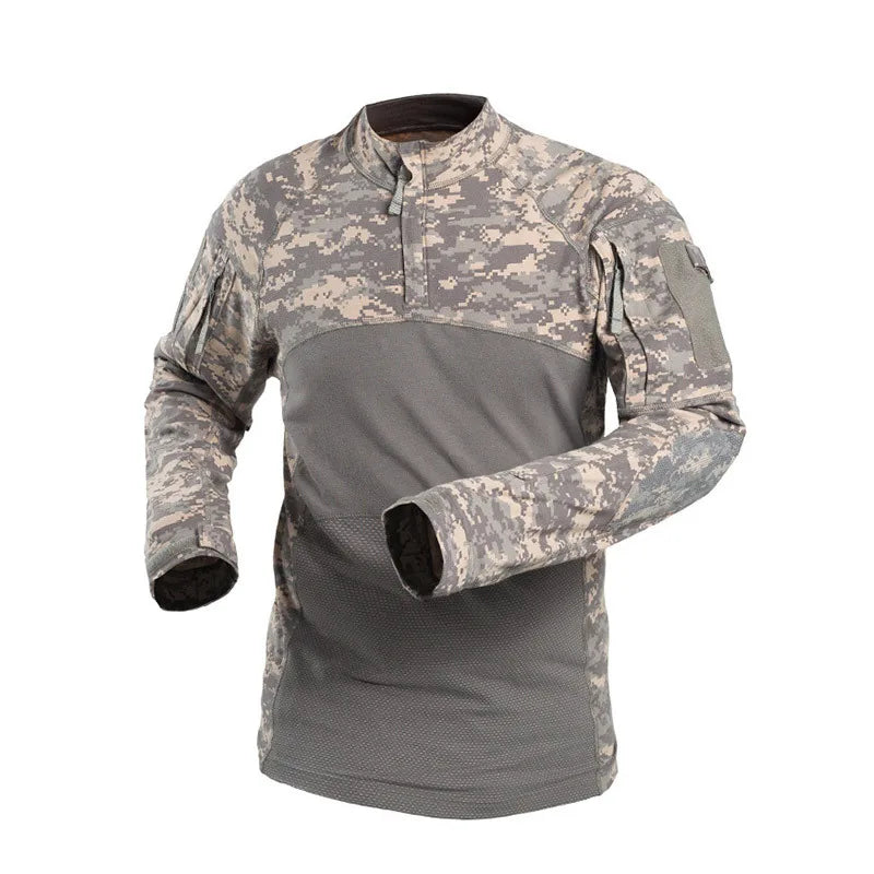 BattleGear™ – Frog Skin Camo Combat Shirt | Lightweight Tactical Performance