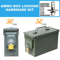 Thumbnail for BattleGear™ – 50 Cal Ammo Box Can Steel Gun Lock Hardware Kit