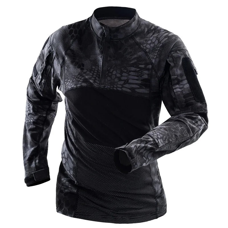 BattleGear™ – Frog Skin Camo Combat Shirt | Lightweight Tactical Performance