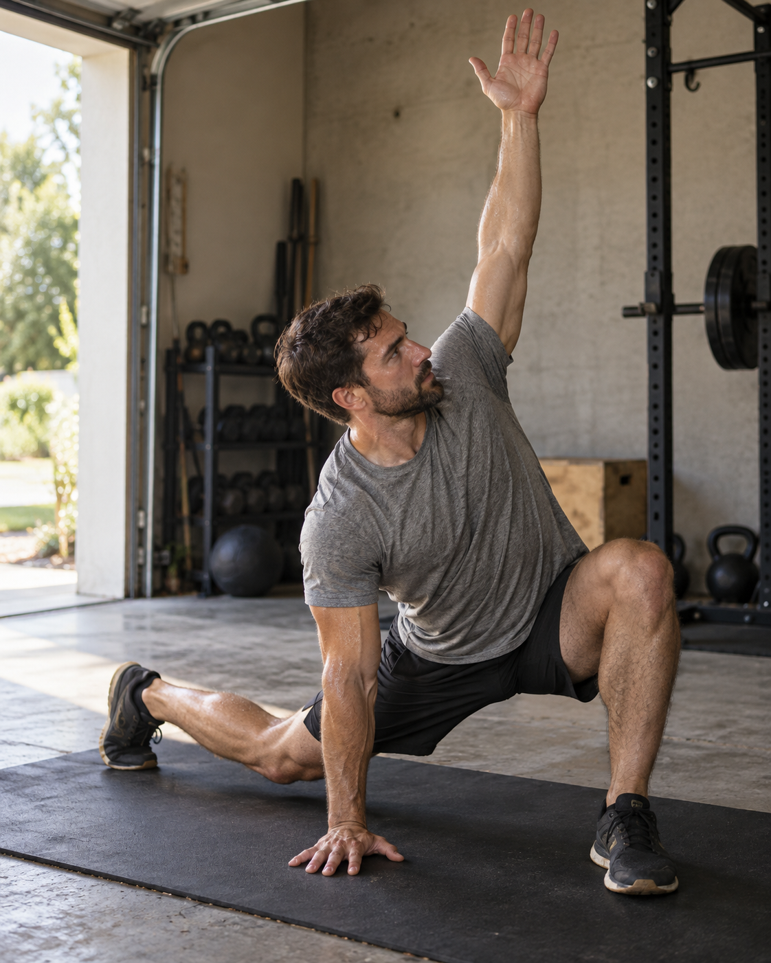 Mobility stretch in a garage