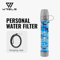 Thumbnail for AquaTrek™ Carbon Fiber Water Filter Straw - Portable Survival Purifier Set