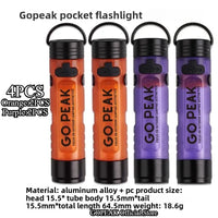 Thumbnail for FieldLux™ Pocket Mini Flashlight - Key Chain EDC Light with Magnetic Cap