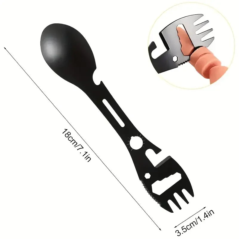 BattleGear™ Portable Outdoor Fork & Spoon Set - Lightweight Survival Eating Tool