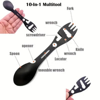 Thumbnail for BattleGear™ Portable Outdoor Fork & Spoon Set - Lightweight Survival Eating Tool