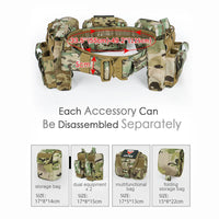 Thumbnail for BattleGear™ Tactical Duty Belt Set - MOLLE System with Accessories Pouches