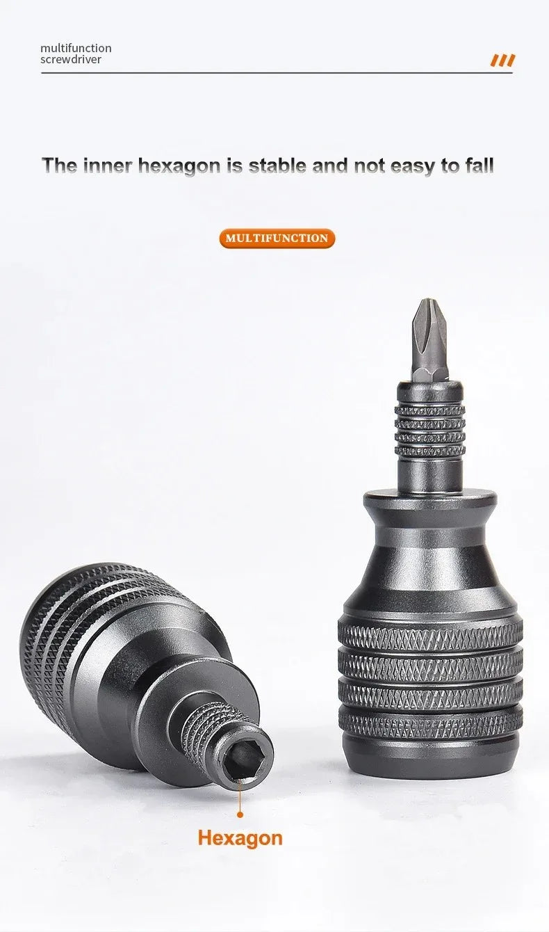 BattleGear™ - 7-in-1 Mini Screwdriver Set - Aluminum EDC Precision Tool