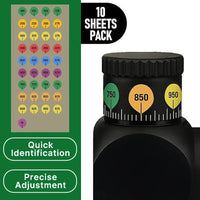 Thumbnail for TacSight™ - Rifle Scope Turret Range Markers - Waterproof Color-Coded Labels