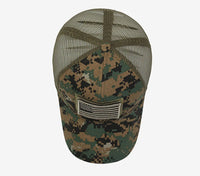 Thumbnail for American Flag Adjustable Camouflage Hat
