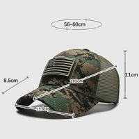Thumbnail for American Flag Adjustable Camouflage Hat