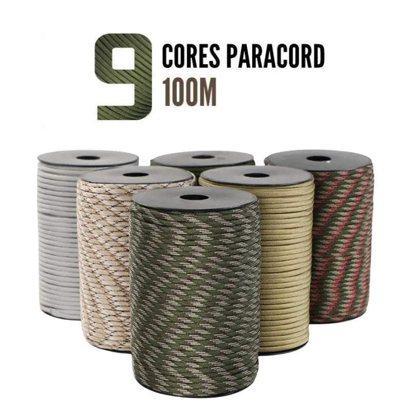 BattleGear 550 tactical paracord rope - 9-core survival cord