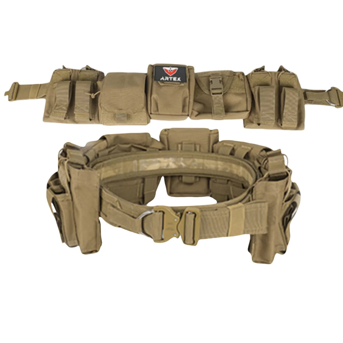 BattleGear™ Tactical Duty Belt Set - MOLLE System with Accessories Pouches