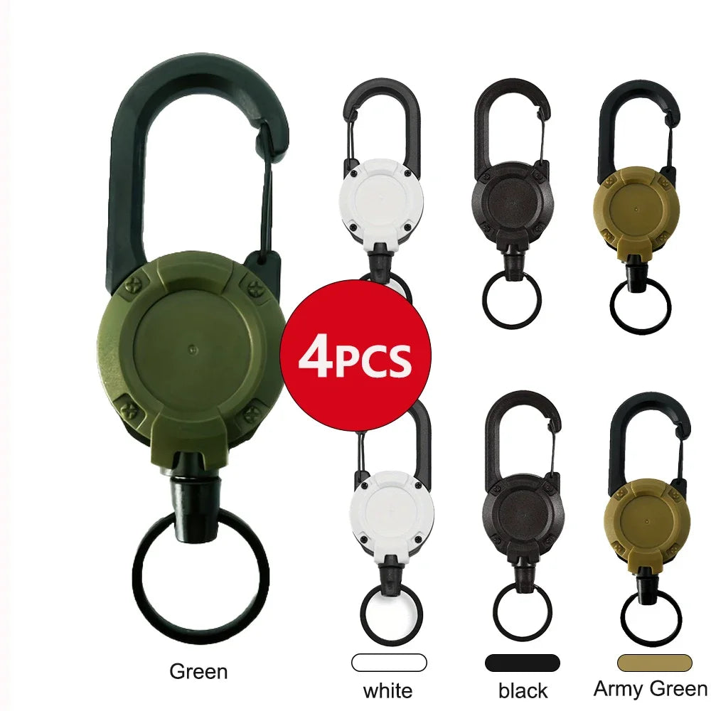 Ranger™ Retractable Carabiner Badge Reel — Heavy Duty Extendable Keychain Holder