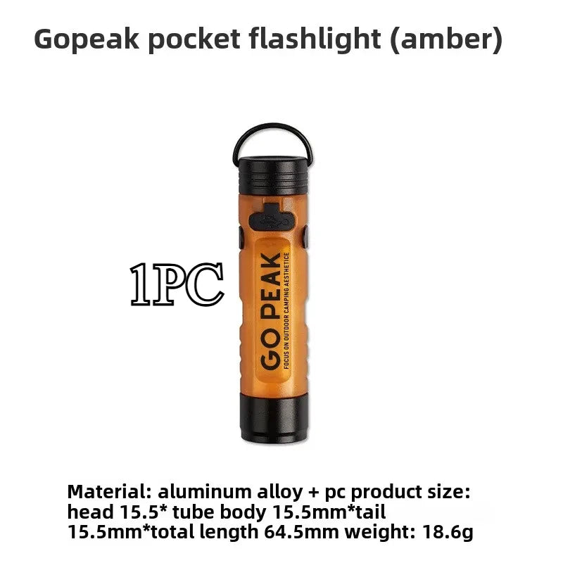 FieldLux™ Pocket Mini Flashlight - Key Chain EDC Light with Magnetic Cap