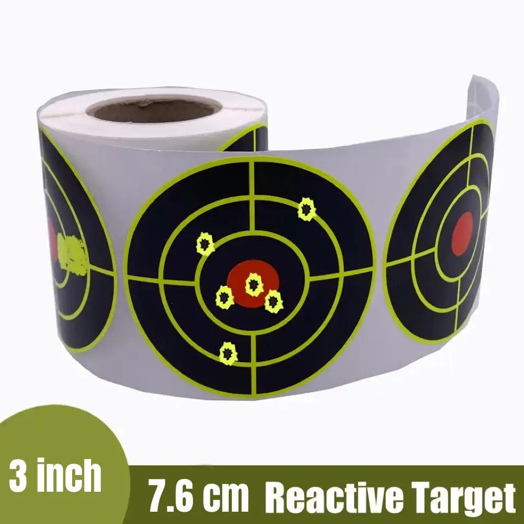 BattleGear™ – Self Adhesive Shooting Target Stickers - 200 Pcs Splatter Reactive Training