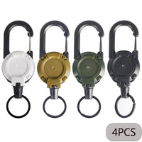 Thumbnail for Ranger™ Retractable Carabiner Badge Reel — Heavy Duty Extendable Keychain Holder