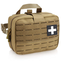 Thumbnail for Tactical Molle Medical Pouch - Upgraded Size, Large Capacity IFAK Pouch with Detachable Quick Release and Headrest Mount