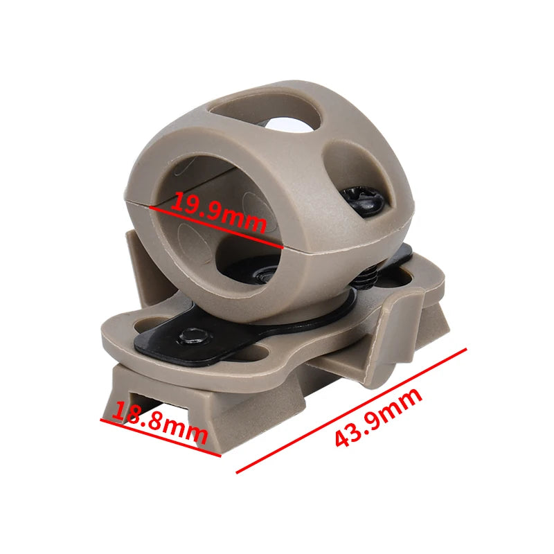 FieldLux Tactical Helmet Light - Strobing LED Scout Light for FAST Helmet Rail