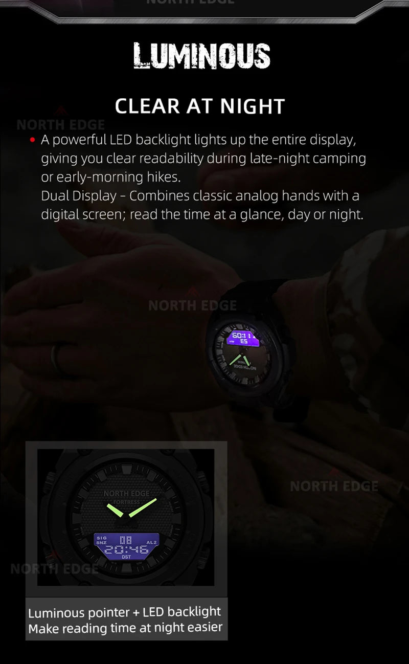 TacTime™ - Fortress Digital Field Watch - 50M Waterproof Outdoor Sports Timer