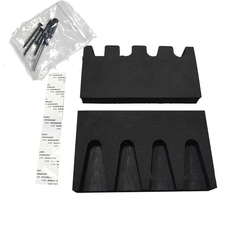 BattleGear™ 4-Slot Pistol Holder Rack - EVA Foam Gun Safe Organizer