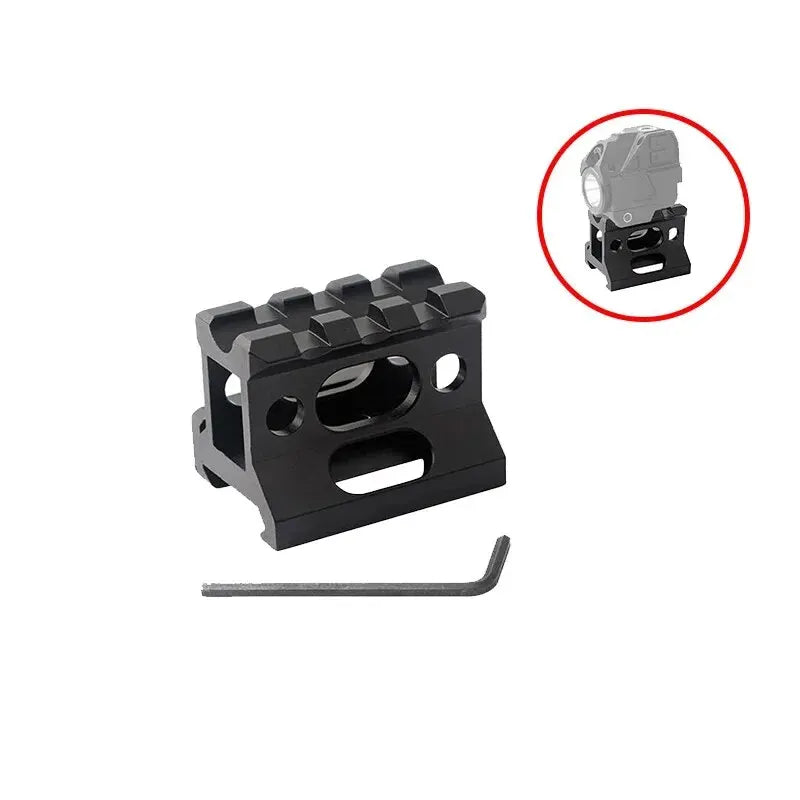 TacSight™ – See-Through Riser Bracket Scope Mount – 1-Inch Height for Flashlight, Optics & Laser