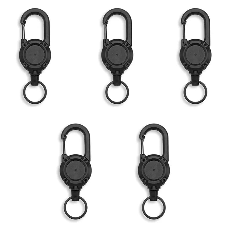 Ranger™ Retractable Key Reel - Heavy Duty Carabiner Badge Holder with Steel Wire