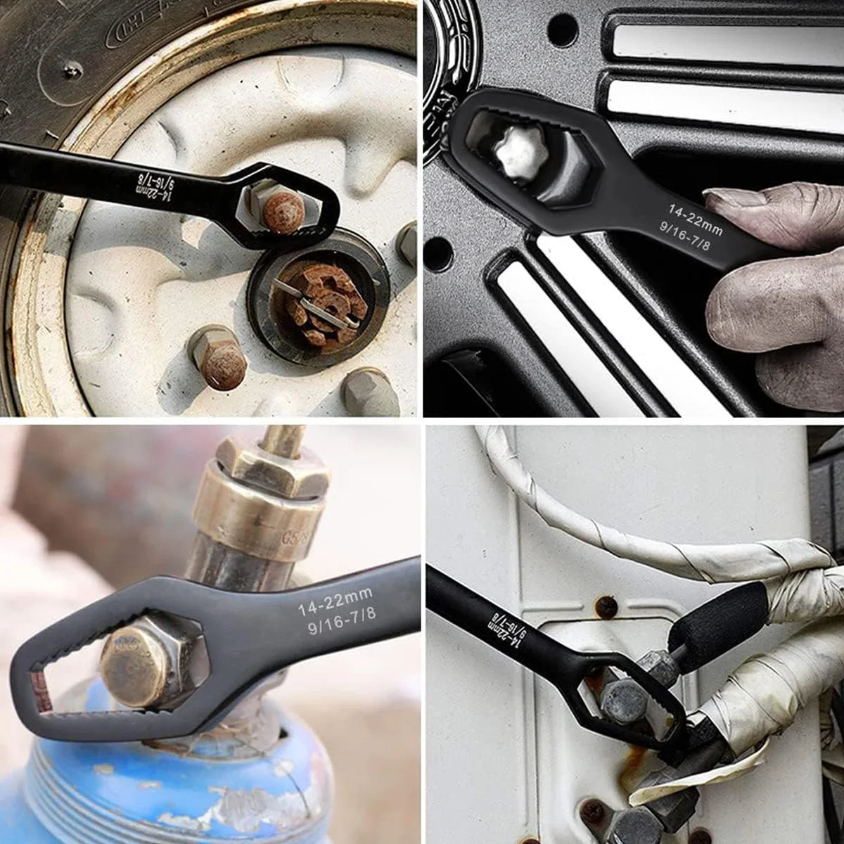 BattleGear™ Universal Double-Headed Self-Tightening Wrench Set - Tactical Adjustable Wrench