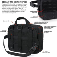 Thumbnail for Tactical Molle Medical Pouch - Upgraded Size, Large Capacity IFAK Pouch with Detachable Quick Release and Headrest Mount
