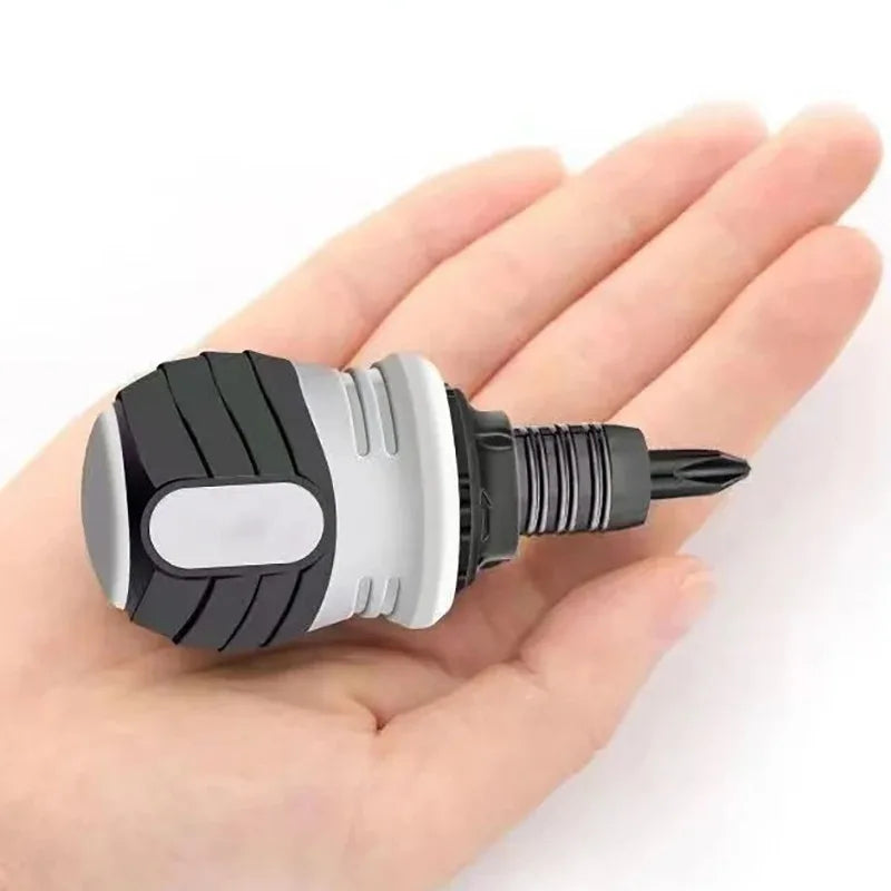 BattleGear™ 12-in-1 Stubby Ratchet Screwdriver Set - Compact Field Repair Tool