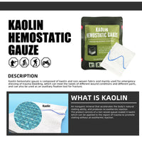 Thumbnail for TacMed™ – Hemostatic Combat Gauze – Z-Fold Kaolin Wound Dressing for IFAK