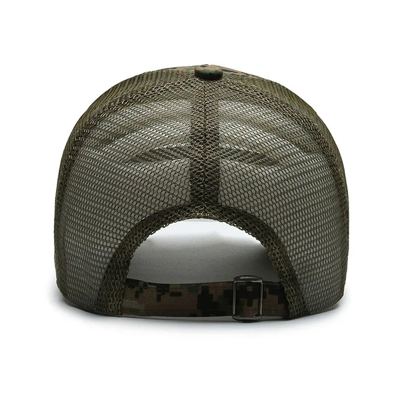 American Flag Adjustable Camouflage Hat
