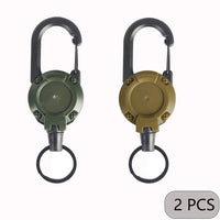 Thumbnail for Ranger™ Retractable Carabiner Badge Reel — Heavy Duty Extendable Keychain Holder