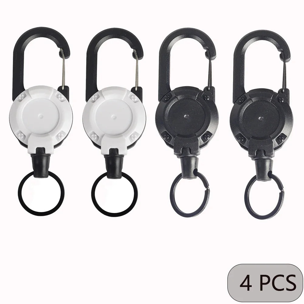 Ranger™ Retractable Carabiner Badge Reel — Heavy Duty Extendable Keychain Holder