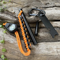 Thumbnail for BattleGear™ Survival Fire Starter Kit - Ferro Rod with Compass, Whistle & Striker