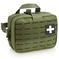 Thumbnail for Tactical Molle Medical Pouch - Upgraded Size, Large Capacity IFAK Pouch with Detachable Quick Release and Headrest Mount