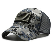 Thumbnail for American Flag Adjustable Camouflage Hat