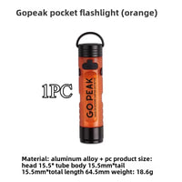 Thumbnail for FieldLux™ Pocket Mini Flashlight - Key Chain EDC Light with Magnetic Cap